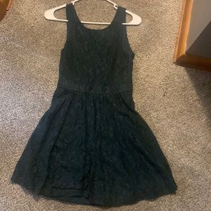 Dark green dress